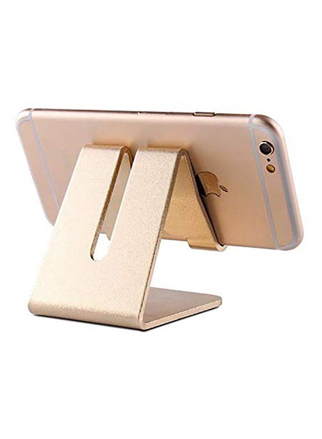 Universal Mobile Holder Desk Stand Gold