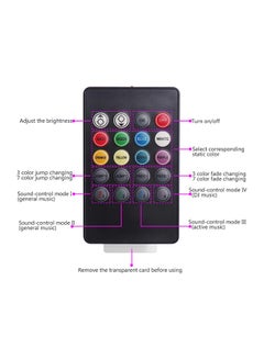 Generic 3-Piece Car LED Light With Music Sensor And Remote Control  - Image 2