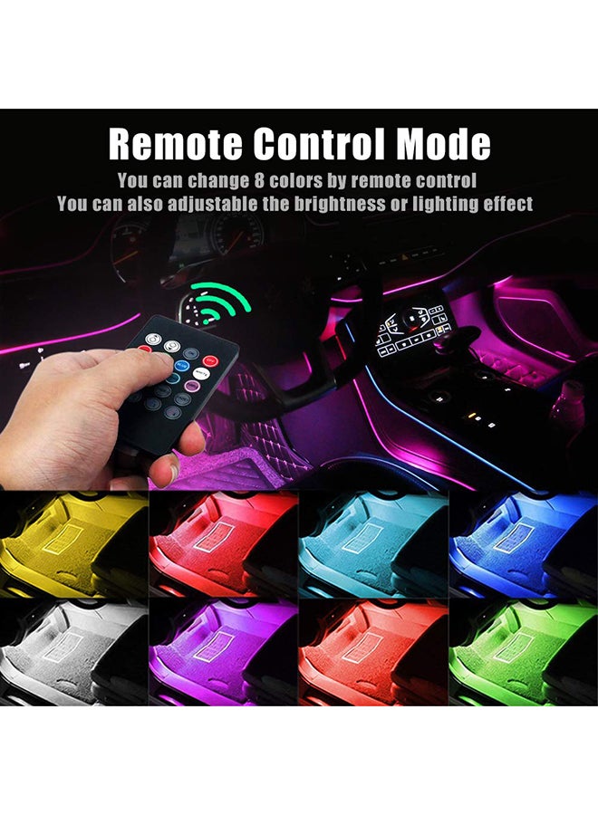 Generic 3-Piece Car LED Light With Music Sensor And Remote Control  - Image 3