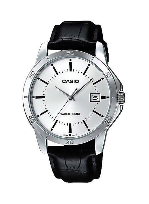 Men's Water Resistant Analog Watch MTP-V004L-7AUDF - 42 mm - Black