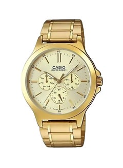 Men's Stainless Steel Analog Watch MTP-V300G-9AUDF - 33 mm - Gold