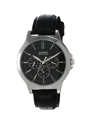 Men's Water Resistant Analog Watch MTP-V300L-1AUDF - 42 mm - Black - v1575444361/N32399277A_1