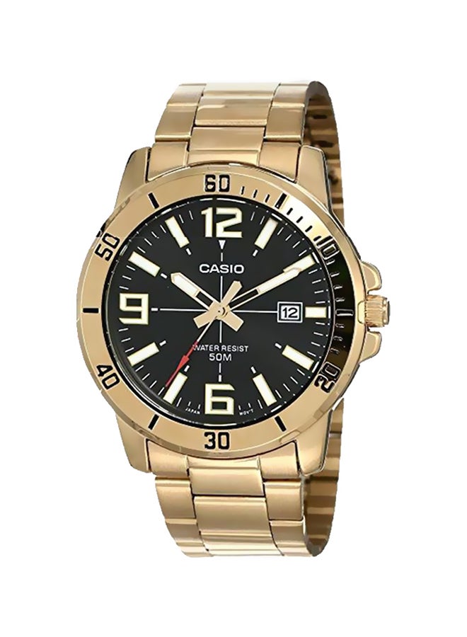 CASIO Men's Enticer Analog Watch MTP-VD01G-1BVUDF - 49 mm - Gold - Image 1