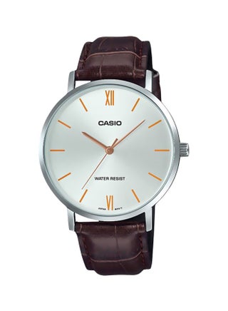 Men's Water Resistant Analog Watch MTP-VT01L-7B2UDF - 40 mm - Brown - v1575444377/N32399295A_1