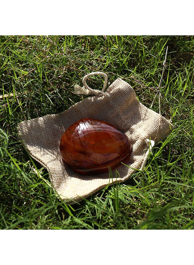 Natural Agate Crystal Stone Brown - Image 5