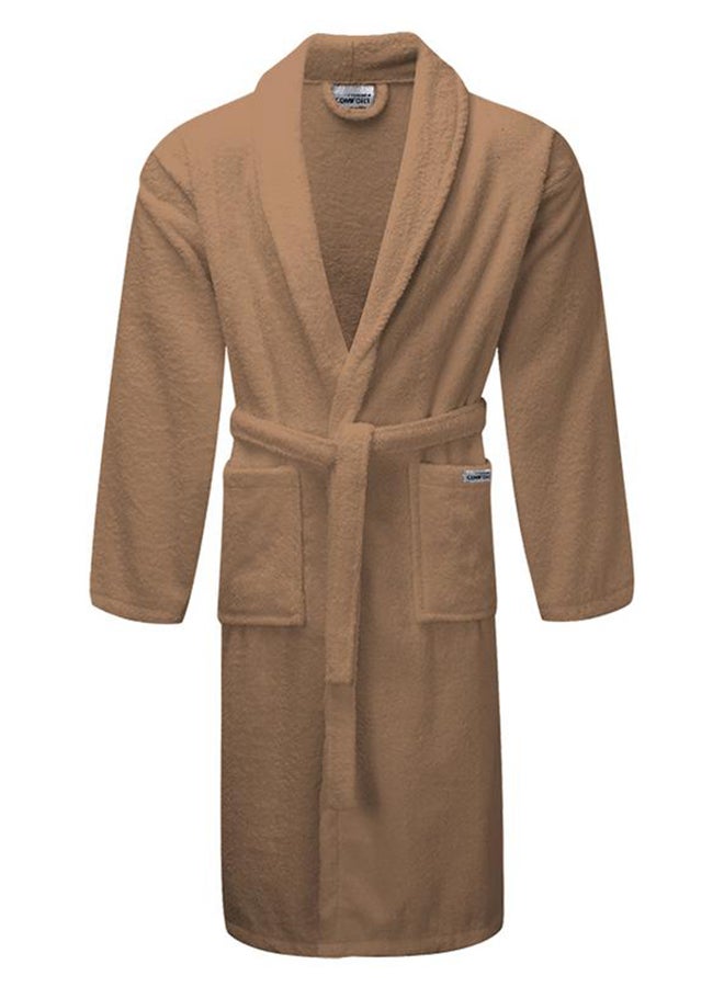 Comfort Extra Large Camino Bathrobe Beige 48x59x20cm 