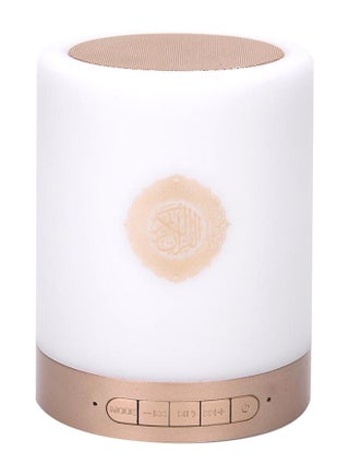 Touch Lamp Portable Quran Speaker 19 x 16 x 11 cm ABS Material Gold/White - v1575451647/N30955487A_1