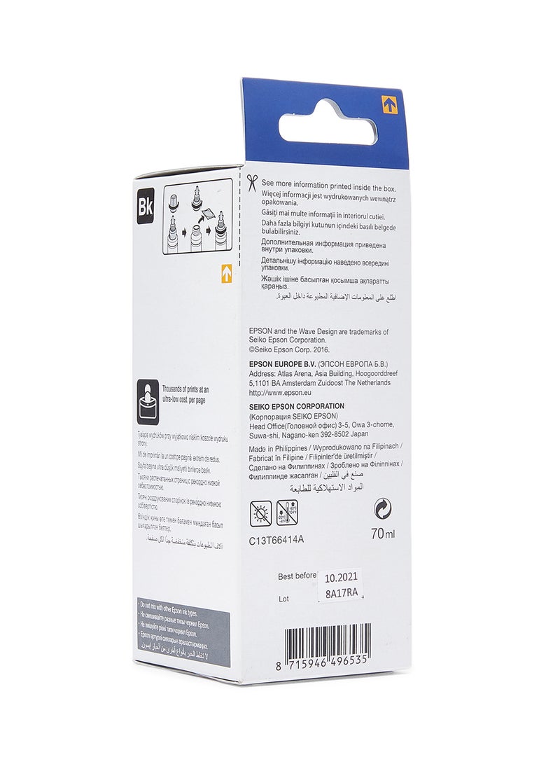 EPSON Ink Bottle 70ml Black - Image 2