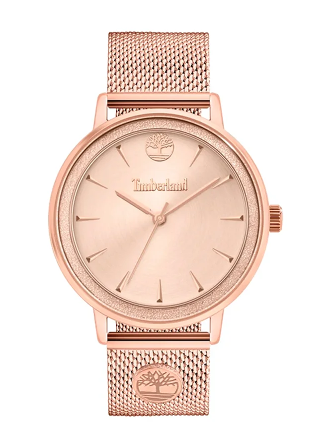 Timberland Round Shape Stainless Steel Analog Wrist Watch 39 mm - Rose Gold - T TBL15961MYR-32MM
