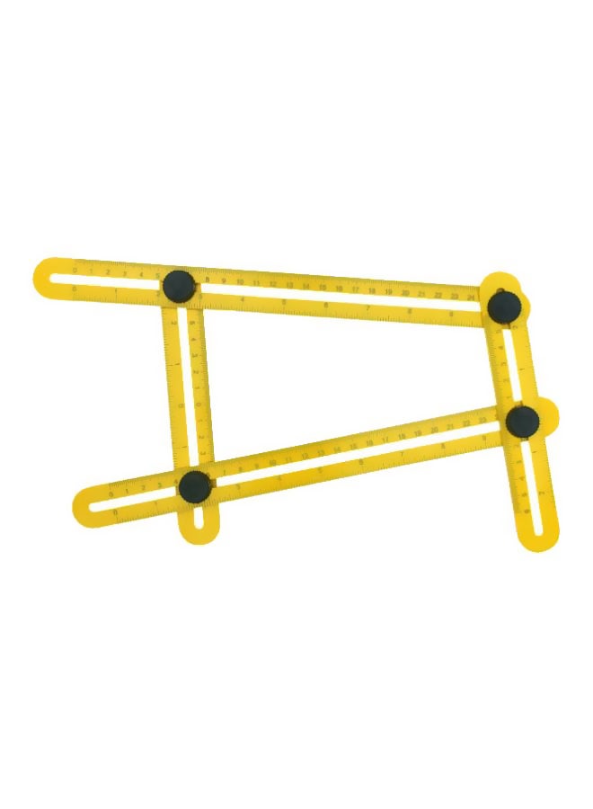 مسطرة لقياس الزوايا أصفر/أسود - Image 1