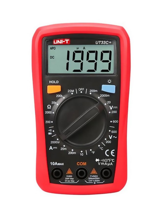 UT33C Palm Size Digital Multimeter Red - v1575458788/N24130477A_1