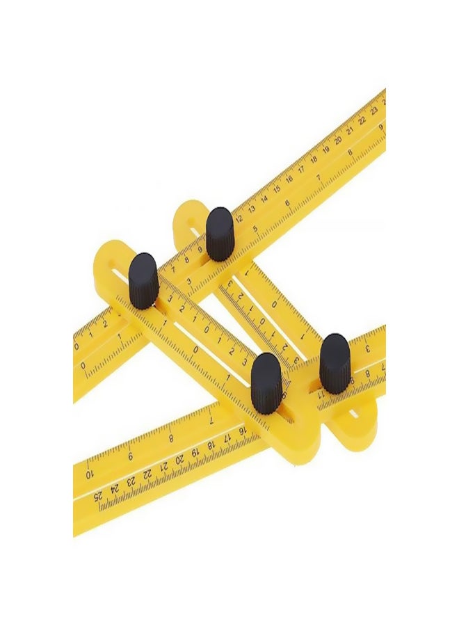 مسطرة لقياس الزوايا أصفر/أسود - Image 4
