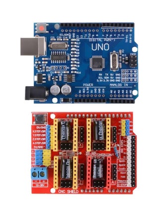 Arduino Uno Plus CNC Shield V3 Module Blue/Black/Red - v1575458839/N32345583A_1