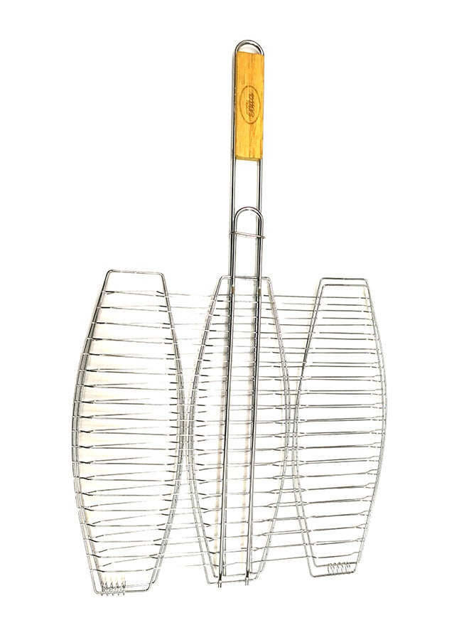 BITA Stainless Steel Fish Grill Silver 38X37centimeter  - Image 1