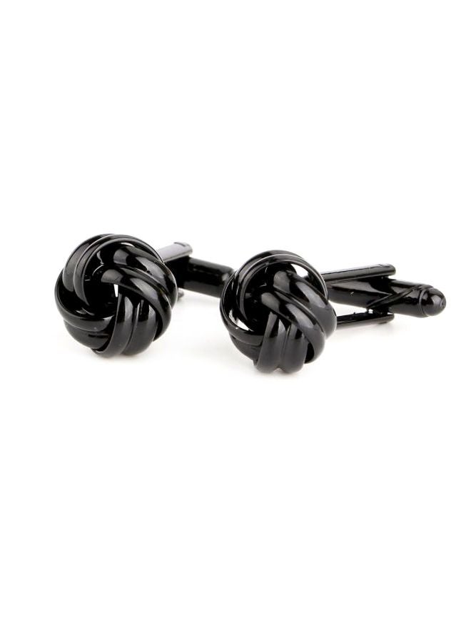 Generic - Alloy Twisted Hollow Design Cufflinks - Image 1