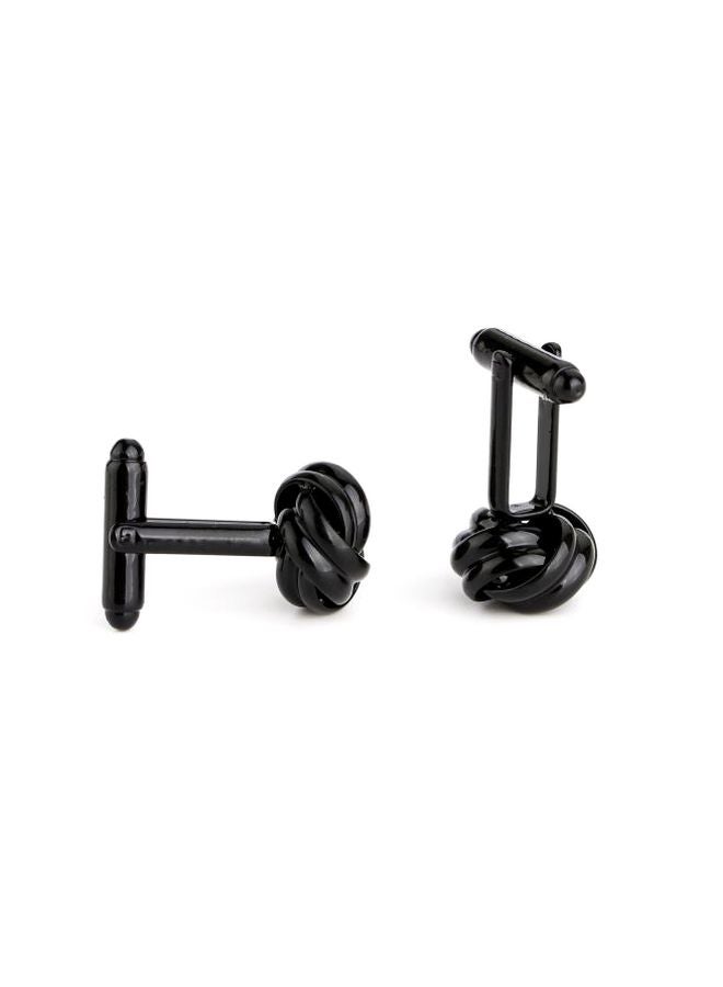 Generic - Alloy Twisted Hollow Design Cufflinks - Image 1
