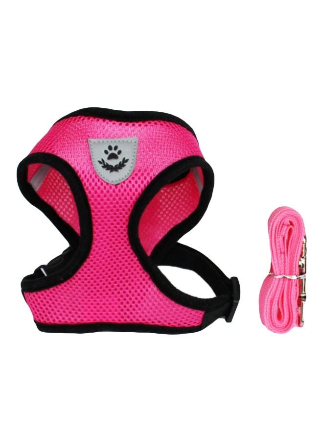 Polyester Pet Chest Strap Pink/Black L