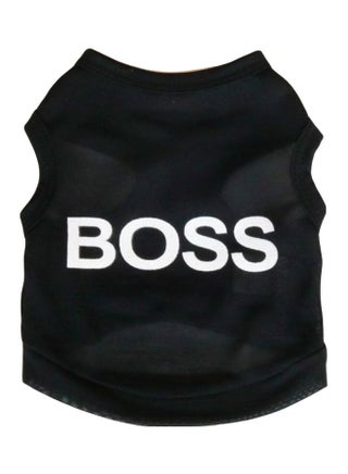 Boss Printed Polyester Pet Vest Black S - v1575465484/N32494260A_1