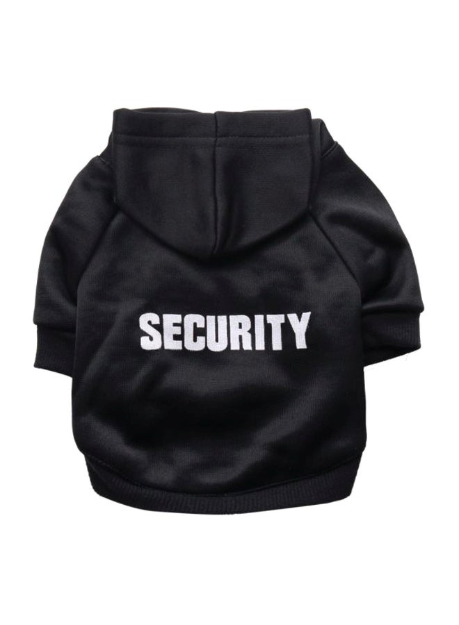 Security Printed Warm Vest Black - Image 2