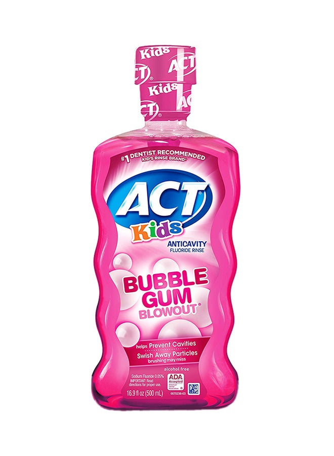 ACT Anti-Cavity Bubblegum Blowout Fluoride Rinse 500ml - Image 1