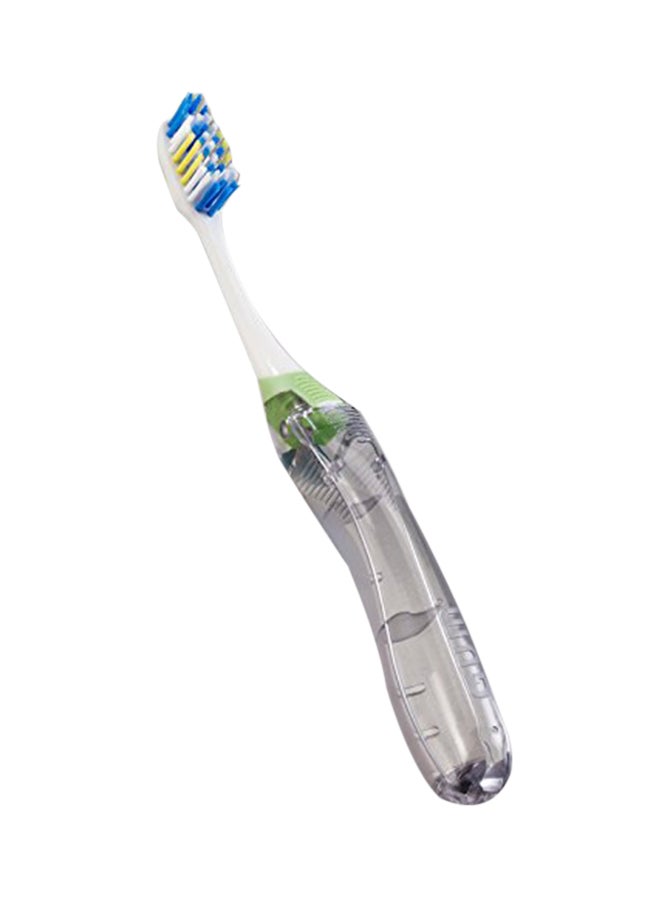 Gum - Pack Of 2 Antibacterial Bristles And Folding Handle Travel Toothbrush Multicolour - Image 1