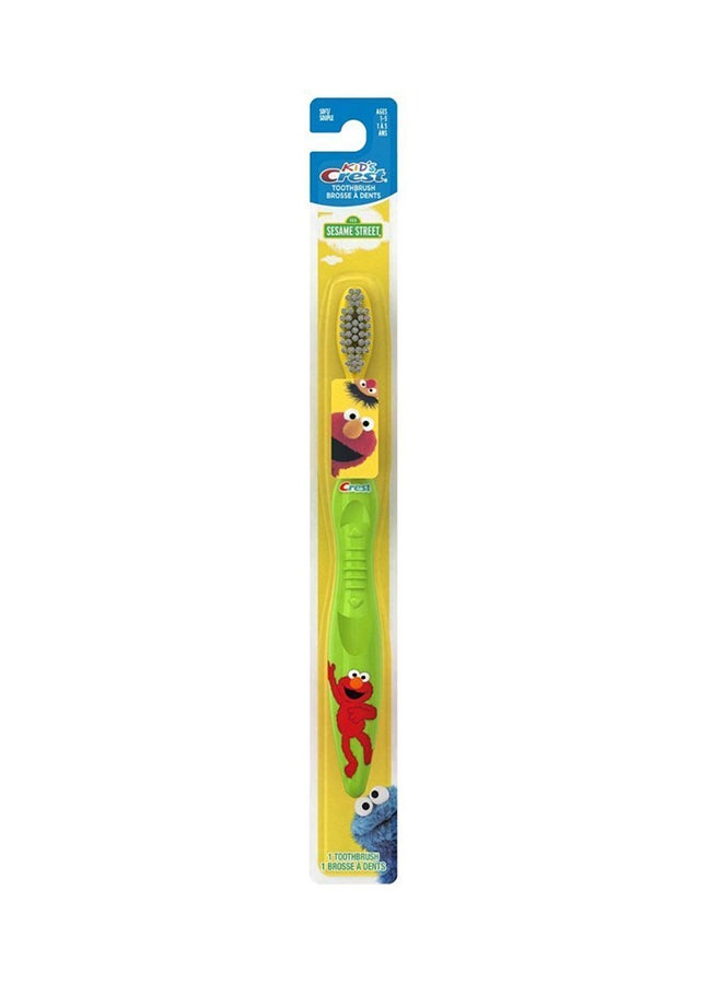 Crest Pack Of 2 Soft Sesame Street Toothbrush 6 x 6 x 10inch