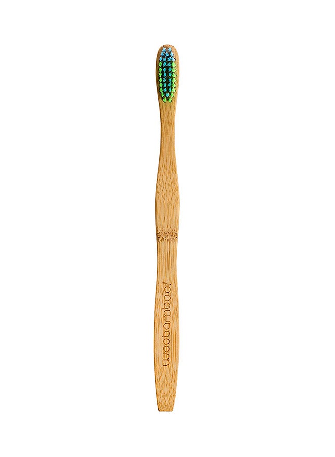 WooBamboo - Pack Of 2 Stylish Bamboo Toothbrush Beige - Image 1