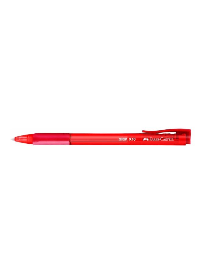 FABER-CASTELL - Grip X10 Ballpoint Pen Red - Image 1
