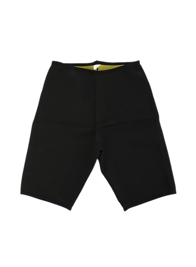 OUTAD - Slimming Body Shapers Sweat Shorts Black/Green - Image 1