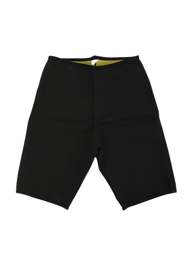 OUTAD - Slimming Body Shapers Sweat Shorts Black/Green - Image 1