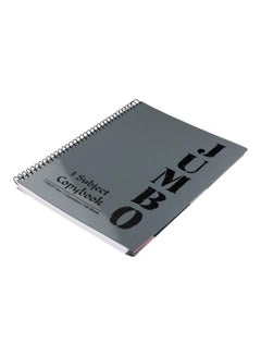A4 Spiral Binding Notebook Grey/Black