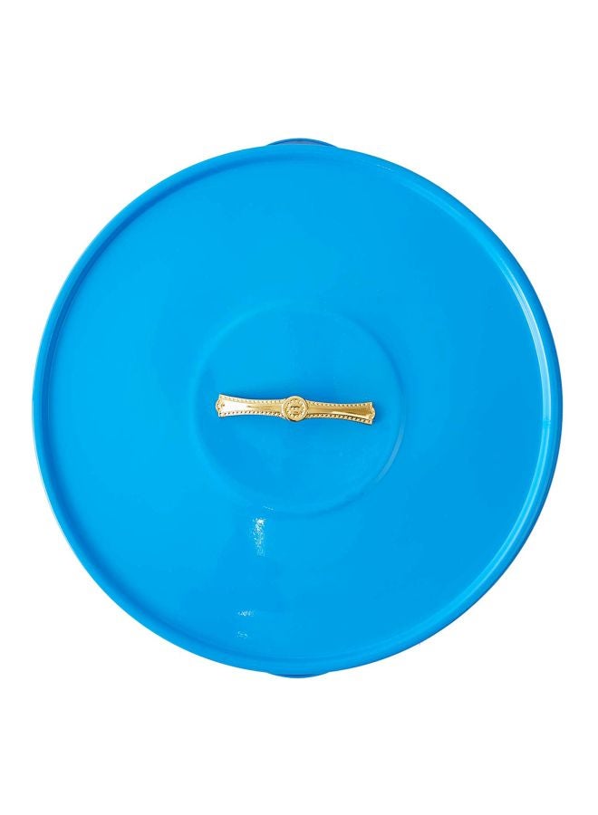 Ayda Serving Tray With 7 Serving Plates Blue/Gold 41cm  - Image 1