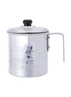 Ayda Arabic Coffee Fountain Gas Top Camping Kettle, 1.5 Liter Silver/Black  - Image 1