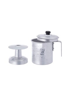 Ayda Arabic Coffee Fountain Gas Top Camping Kettle, 1.5 Liter Silver/Black  - Image 2