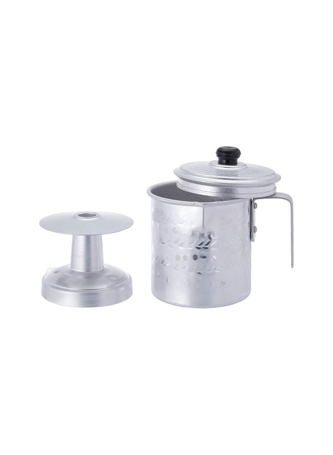 Ayda Arabic Coffee Fountain Gas Top Camping Kettle Silver/Black 2Liters  - Image 2