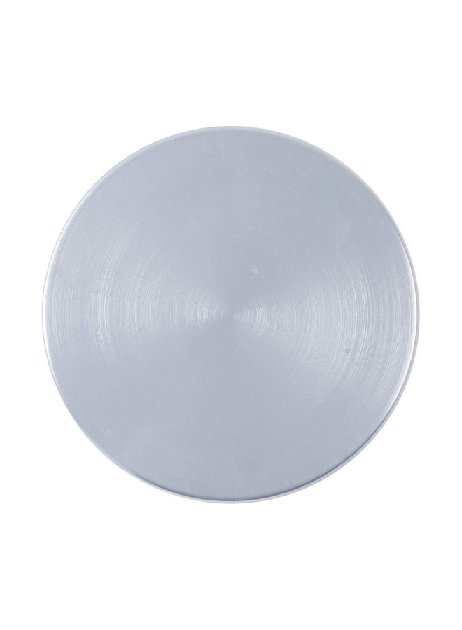 Ayda - Round Aluminium Cake Tray With Lid Silver 255mm - Image 1
