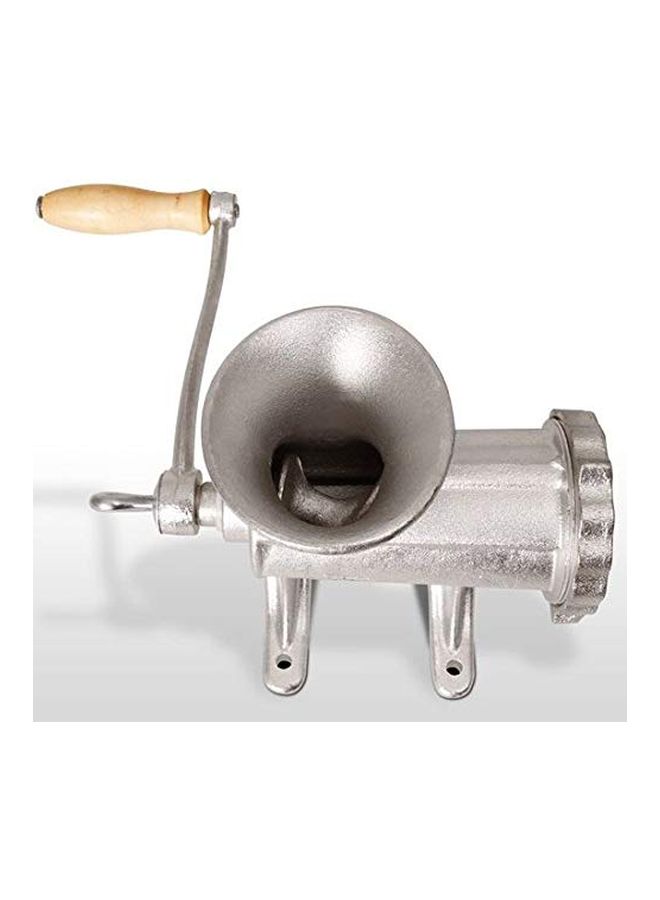 Generic Manual Meat Grinder Silver/Brown  - Image 2