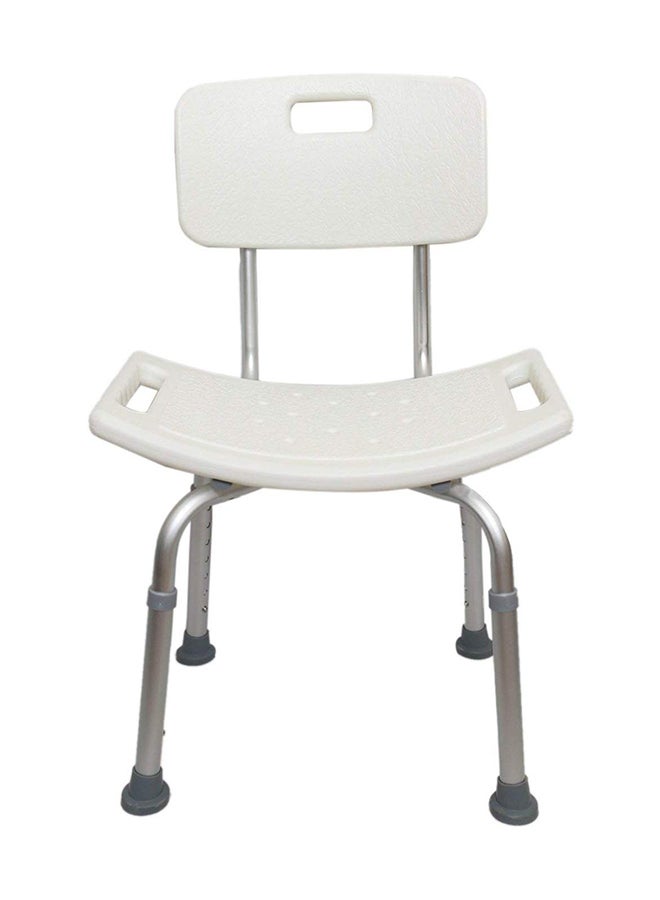 MEDIA6 Shower Chair With Backrest - Image 1