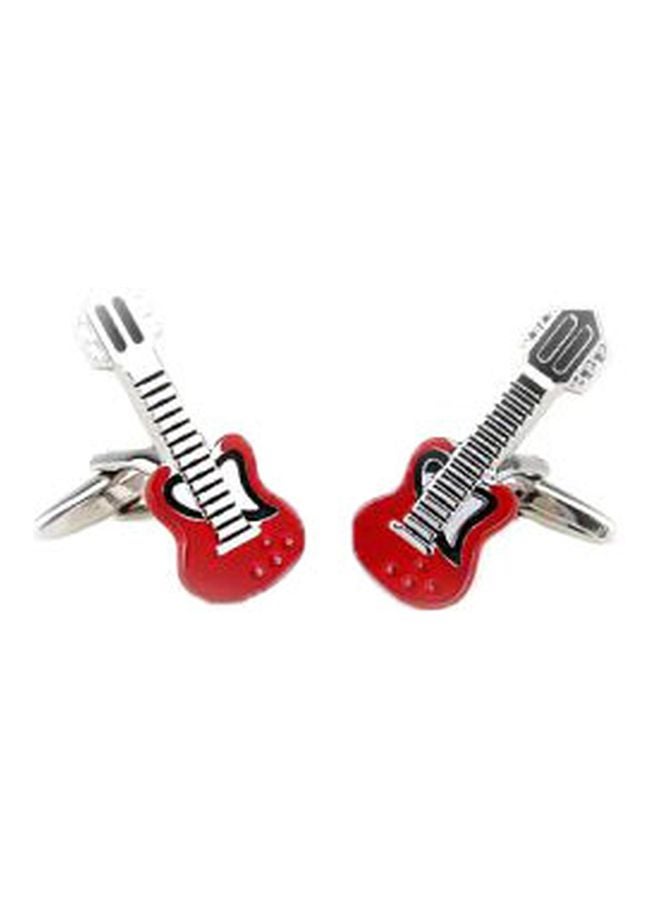 أزرار أكمام القمصان بتصميم مميز على شكل جيتار من النحاس