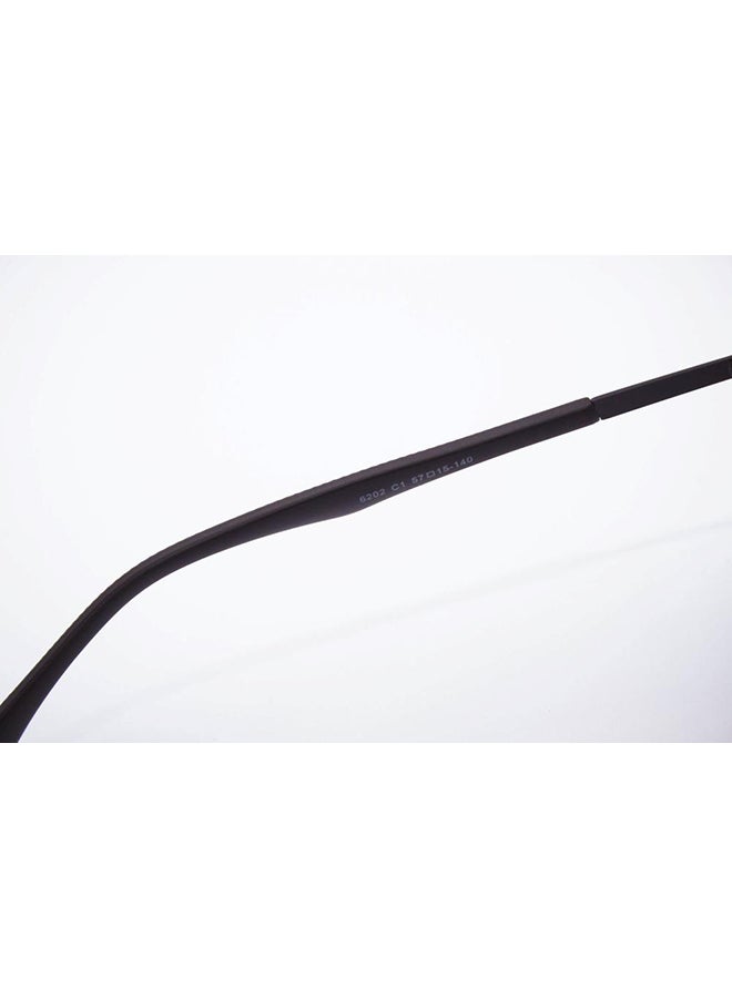 لاب نظارة شمسية بإطار مستطيل طراز 6202c1 للرجال - Image 4