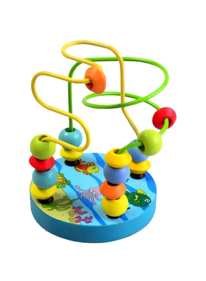 Wooden Bead Maze Roller Coaster Educational Toy - Image 1