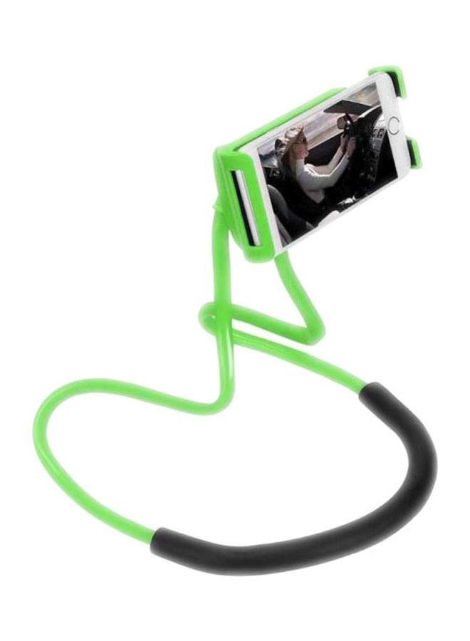 حامل داعم لأجهزة الموبايل بنمط قلادة أخضر/أسود - Image 1