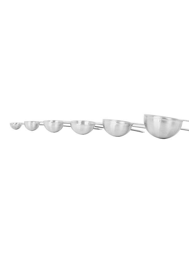 Royalford - 6-Piece Stainless Steel Measuring Spoons Set Silver - Image 1