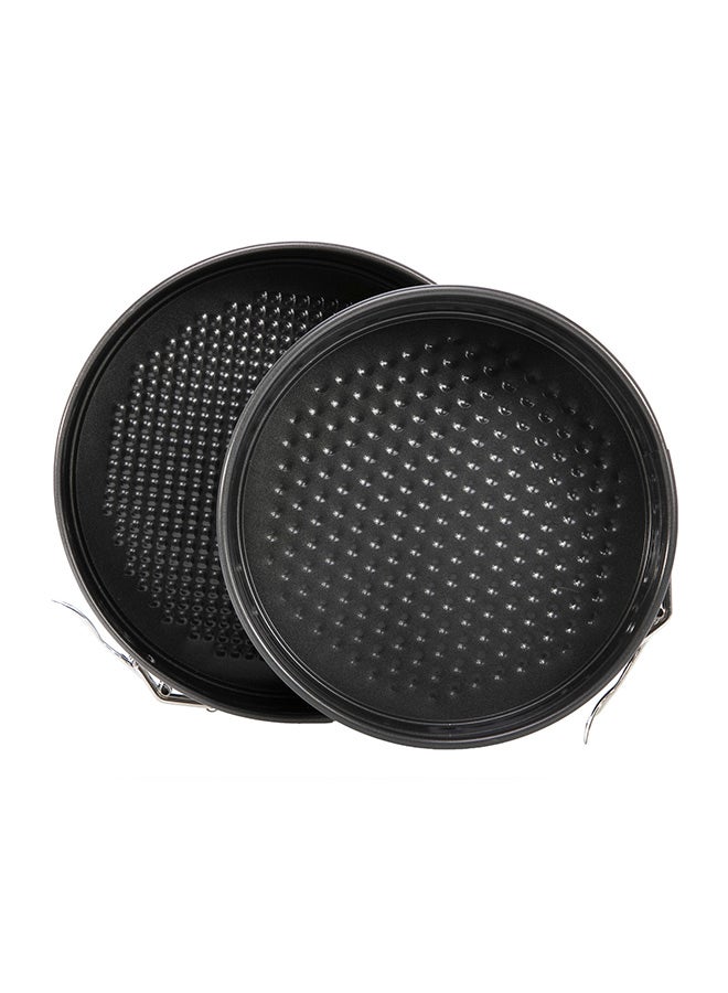 Royalford - 2-Piece Round Springform Cake Set Black 18 , 20cm - Image 1