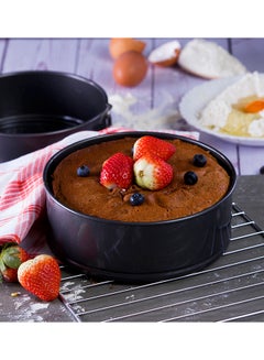 Royalford 2-Piece Round Springform Cake Set Black 18 , 20cm  - Image 1