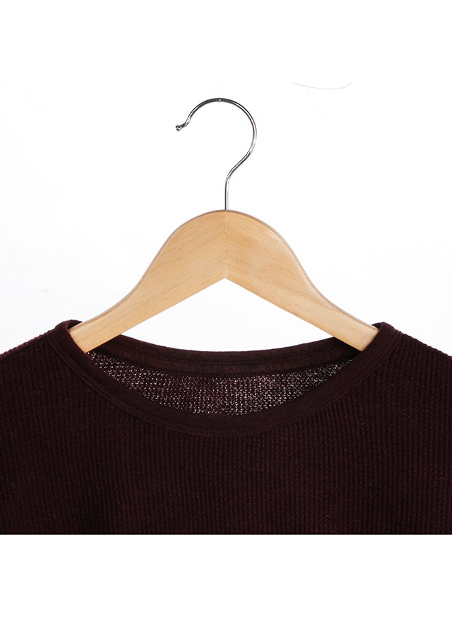 Royalford - 4-Piece Rotating Wooden Hanger For Clothes Coat Garment Suit Hangers Set Brown/Silver 45x5x23cm - Image 1
