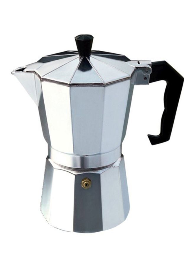 Moka Pot Octangle Coffee Maker Silver 16.8 x 9.8cm