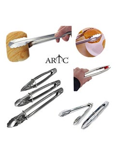 ARTC 3-Piece Tong Set Silver 29, 33, 38cm  - Image 3