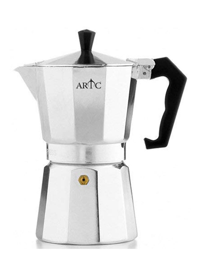 اي ار تي سي ماكينة صنع القهوة مع طبق تسخين كهربائي صغير FF-300C + YQ105 فضي - Image 3