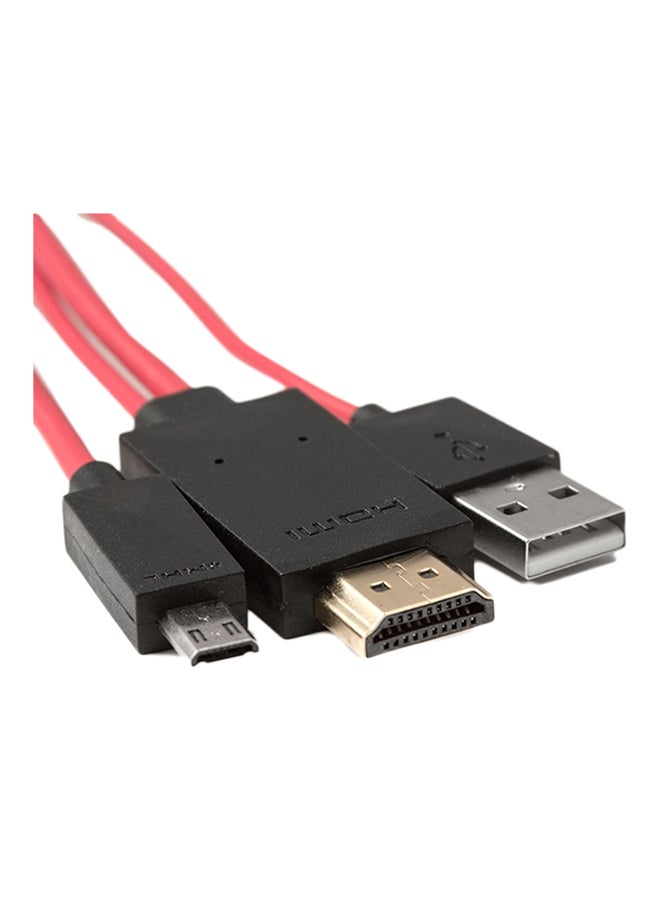 محول كابل من منفذ USB إلى منفذ HDMI TV AV أسود - v1575625343/N12423772A_1